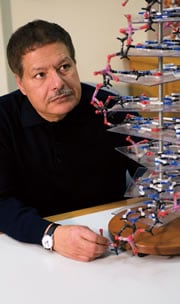 Zewail’s current research in the folding (and misfolding) of proteins has potential effects in disease treatment and prevention.
